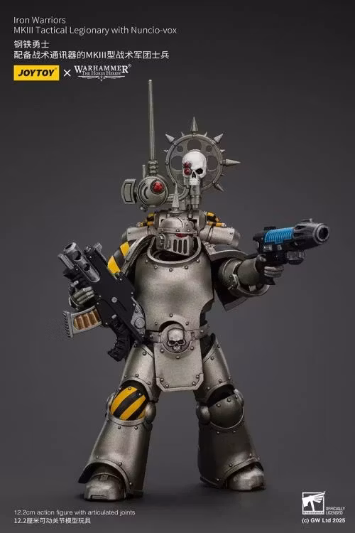 Warhammer: The Horus Heresy Iron Warriors MKII Tactical Legionary with Nuncio-vox 1/18 Scale Action Figure