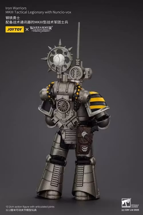 Warhammer: The Horus Heresy Iron Warriors MKII Tactical Legionary with Nuncio-vox 1/18 Scale Action Figure