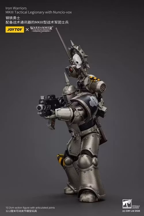 Warhammer: The Horus Heresy Iron Warriors MKII Tactical Legionary with Nuncio-vox 1/18 Scale Action Figure