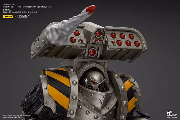 Warhammer: The Horus Heresy Iron Warriors Tyrant Siege Master Terminator with Rocket Launcher 1/18 Scale Action Figure