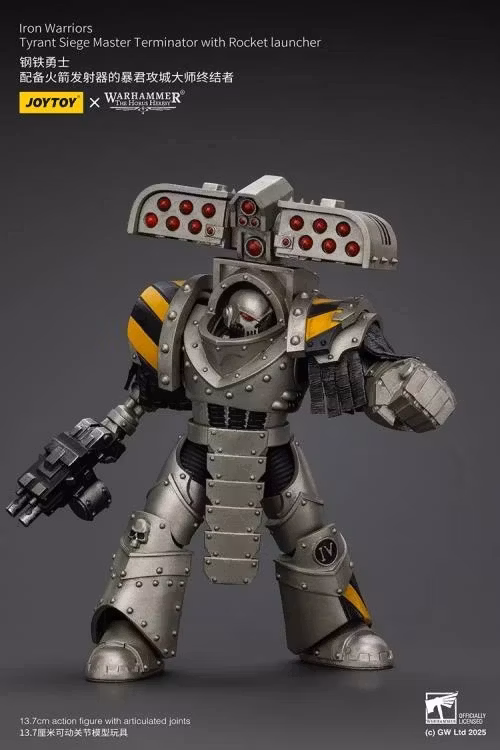 Warhammer: The Horus Heresy Iron Warriors Tyrant Siege Master Terminator with Rocket Launcher 1/18 Scale Action Figure