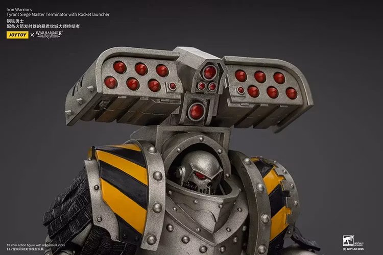 Warhammer: The Horus Heresy Iron Warriors Tyrant Siege Master Terminator with Rocket Launcher 1/18 Scale Action Figure