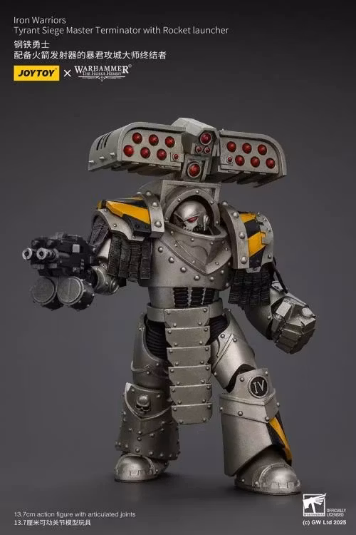 Warhammer: The Horus Heresy Iron Warriors Tyrant Siege Master Terminator with Rocket Launcher 1/18 Scale Action Figure