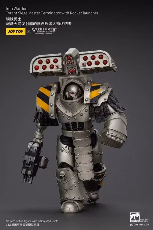 Warhammer: The Horus Heresy Iron Warriors Tyrant Siege Master Terminator with Rocket Launcher 1/18 Scale Action Figure