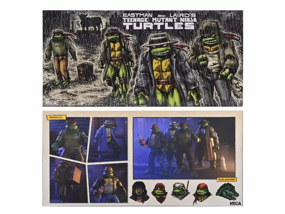 Teenage Mutant Ninja Turtles Gangster Turtles (Mirage Comics) Action Figure 4-Pack