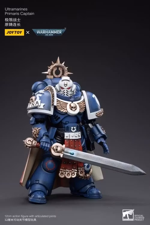 Warhammer 40K Ultramarines Primaris Captain 1/18 Scale Action Figure