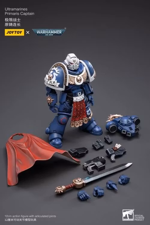 Warhammer 40K Ultramarines Primaris Captain 1/18 Scale Action Figure