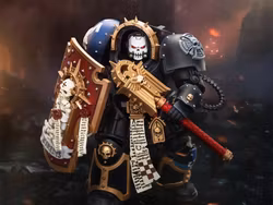 Warhammer 40K Ultramarines Chaplain in Terminator Armor 1/18 Scale Action Figure