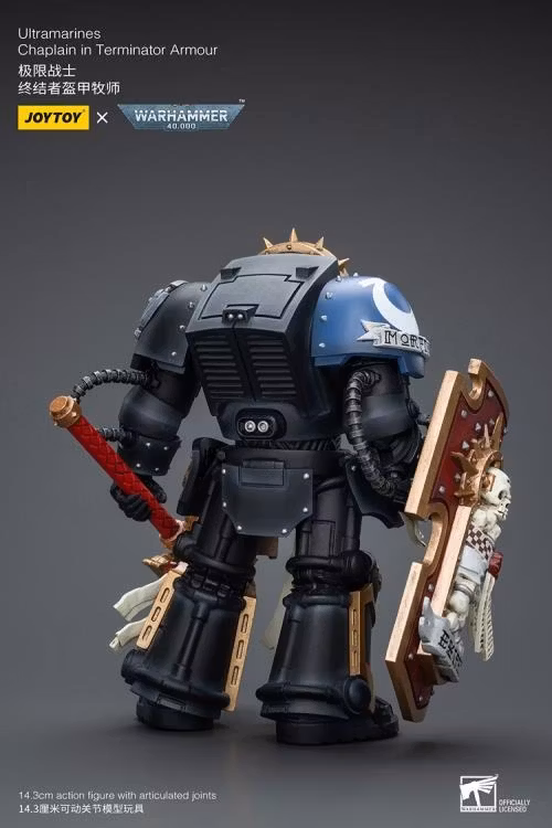 Warhammer 40K Ultramarines Chaplain in Terminator Armor 1/18 Scale Action Figure