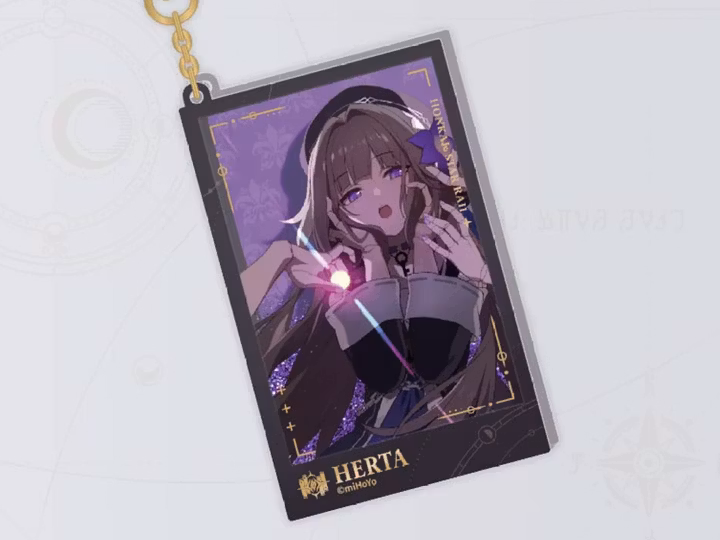 Honkai: Star Rail Countdown Departure Series Acrylic Keychain Herta Glitter