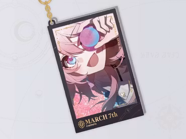 Honkai: Star Rail Countdown Departure Series Acrylic Keychain March 7th Glitter