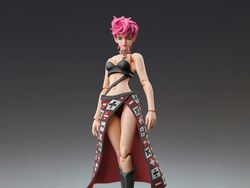 JoJo's Bizarre Adventure: Golden Wind Super Action Statue Trish Una (Black Ver.) Action Figure
