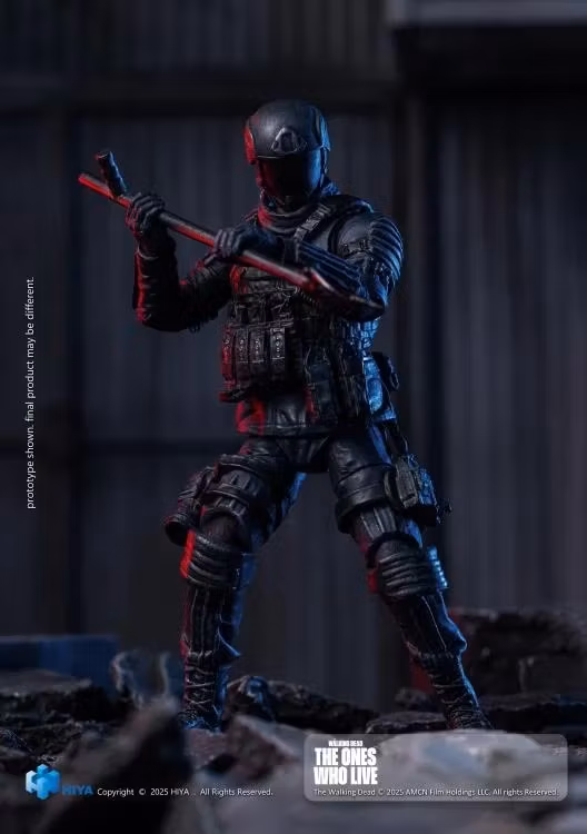 The Walking Dead: The Ones Who Lived Exquisite Mini Series Civic Republic Military Soldier 1/18 Scale Action Figure