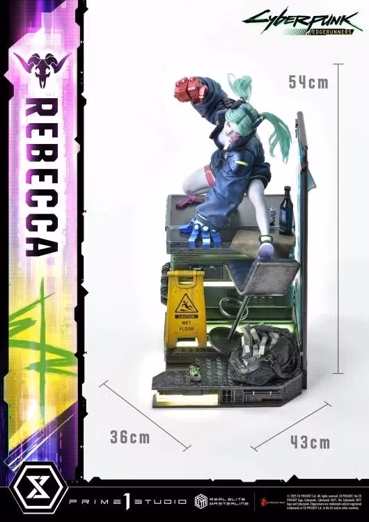 Cyberpunk: Edgerunners Real Elite Masterline Rebecca (Deluxe Ver.) 1/4 Scale Statue