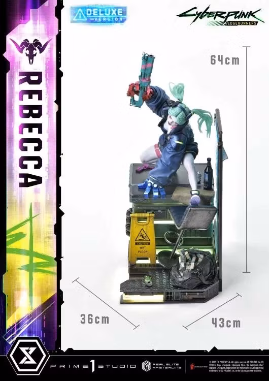 Cyberpunk: Edgerunners Real Elite Masterline Rebecca (Deluxe Ver.) 1/4 Scale Limited Edition Statue (With Bonus)