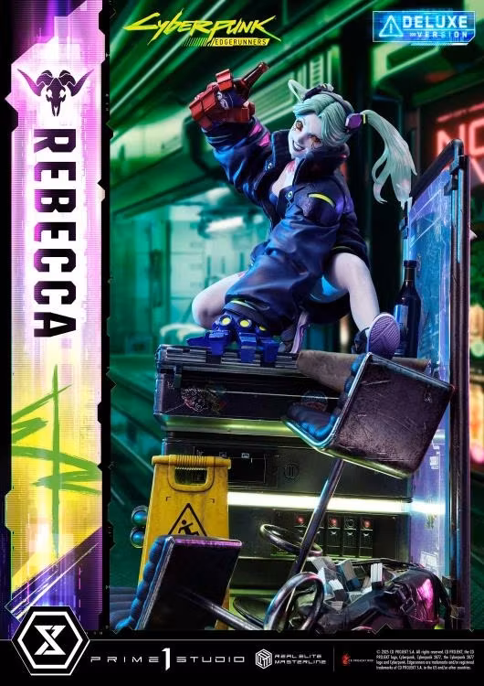 Cyberpunk: Edgerunners Real Elite Masterline Rebecca (Deluxe Ver.) 1/4 Scale Limited Edition Statue (With Bonus)