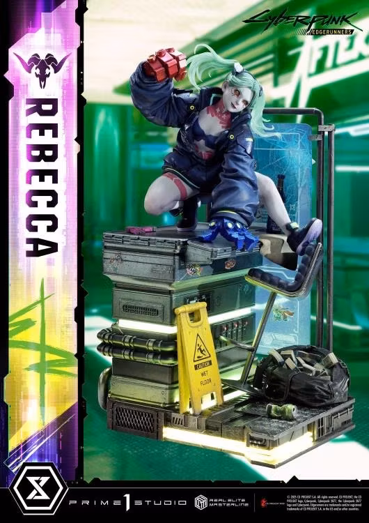 Cyberpunk: Edgerunners Real Elite Masterline Rebecca (Deluxe Ver.) 1/4 Scale Limited Edition Statue (With Bonus)