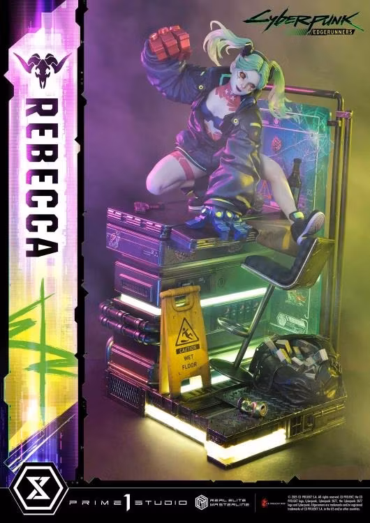 Cyberpunk: Edgerunners Real Elite Masterline Rebecca (Deluxe Ver.) 1/4 Scale Limited Edition Statue (With Bonus)