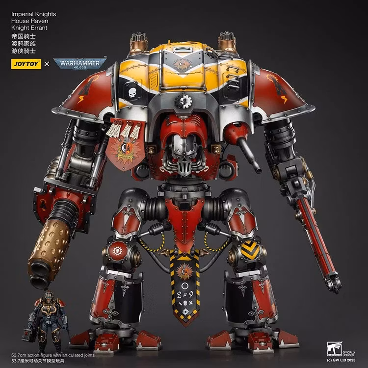 Warhammer 40K Imperial Knights House Raven Knight Errant 1/18 Scale Action Figure