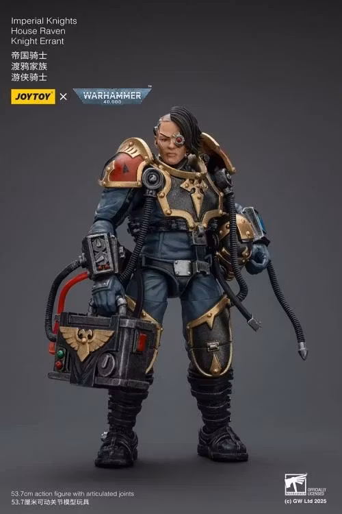 Warhammer 40K Imperial Knights House Raven Knight Errant 1/18 Scale Action Figure
