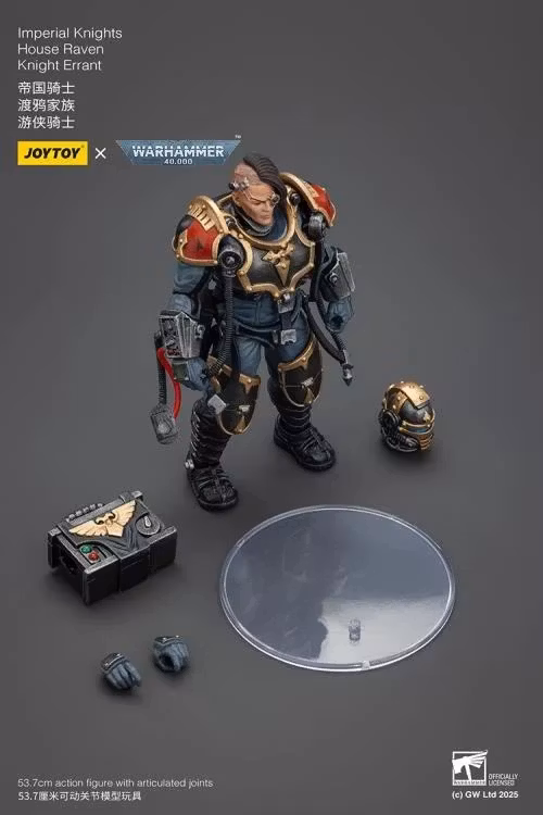 Warhammer 40K Imperial Knights House Raven Knight Errant 1/18 Scale Action Figure