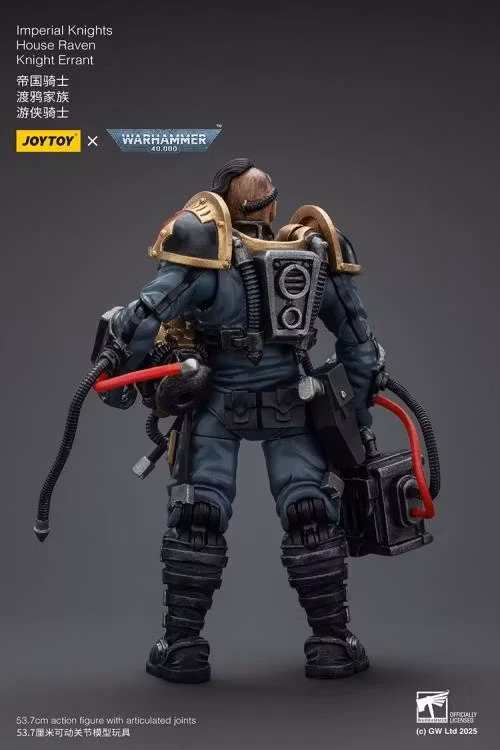 Warhammer 40K Imperial Knights House Raven Knight Errant 1/18 Scale Action Figure
