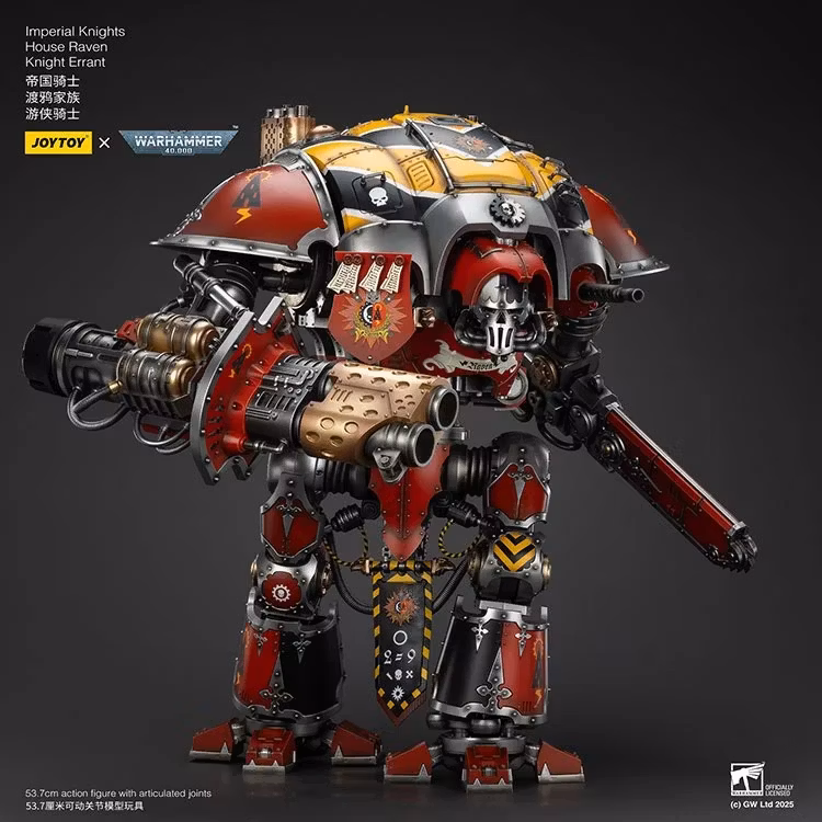 Warhammer 40K Imperial Knights House Raven Knight Errant 1/18 Scale Action Figure