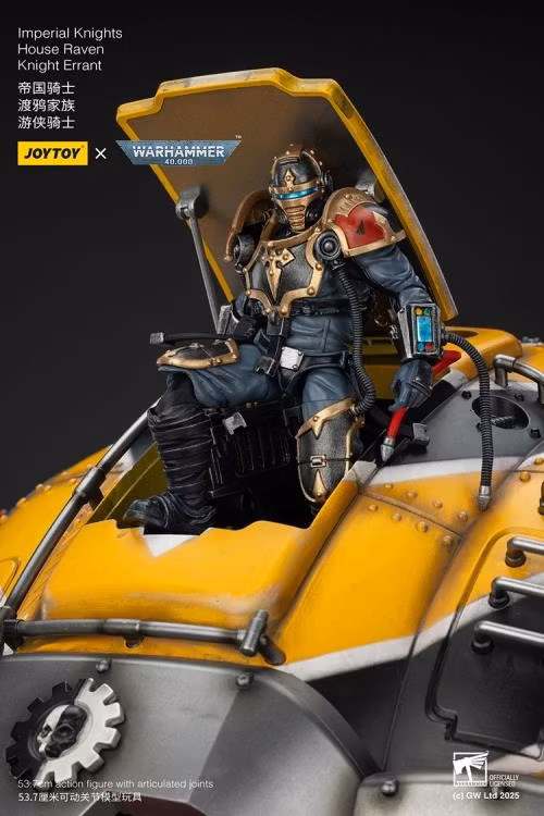 Warhammer 40K Imperial Knights House Raven Knight Errant 1/18 Scale Action Figure