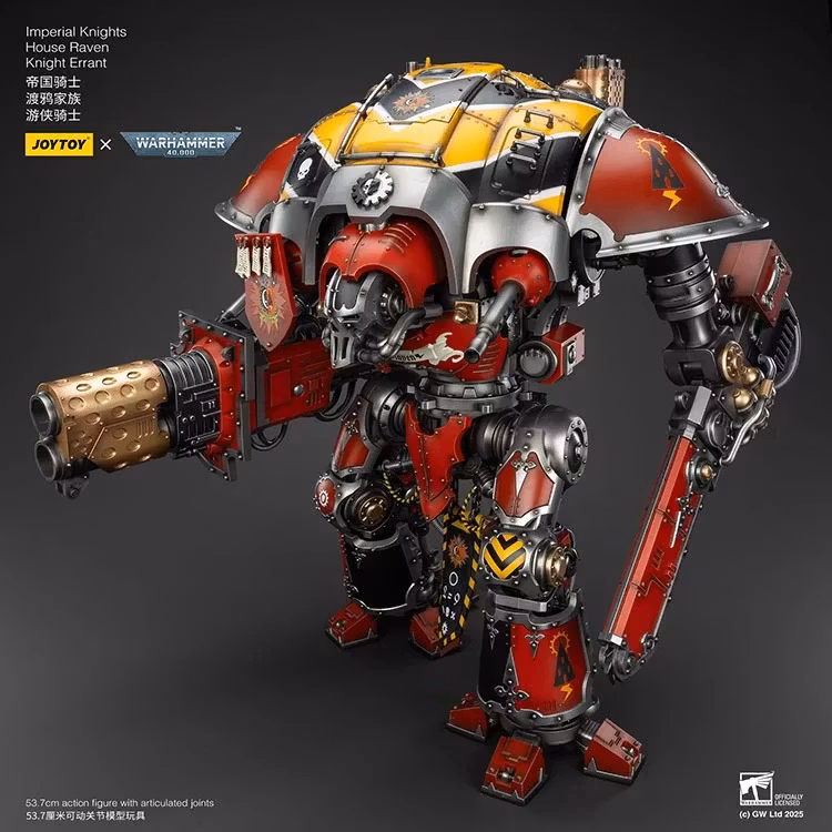 Warhammer 40K Imperial Knights House Raven Knight Errant 1/18 Scale Action Figure