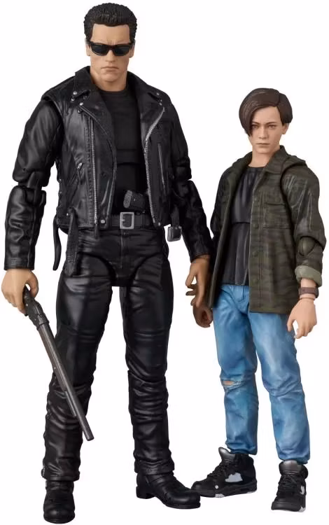 Terminator 2: Judgement Day MAFEX No.280 T-800 (T2 Ver.) and John Connor Action Figure Two-Pack
