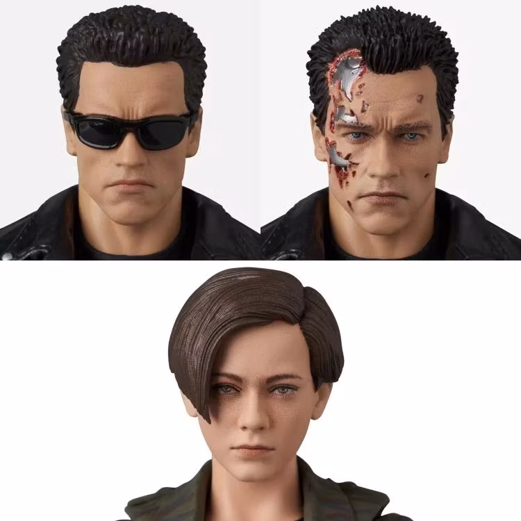 Terminator 2: Judgement Day MAFEX No.280 T-800 (T2 Ver.) and John Connor Action Figure Two-Pack