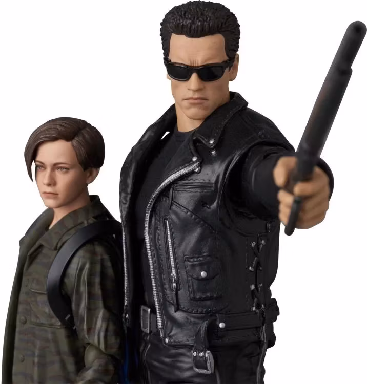 Terminator 2: Judgement Day MAFEX No.280 T-800 (T2 Ver.) and John Connor Action Figure Two-Pack