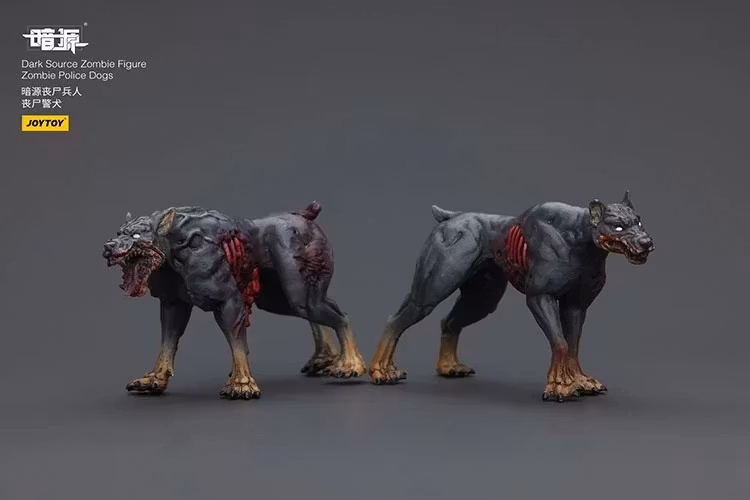 Dark Source Zombie Police Dogs 1/25 Scale Figure Set
