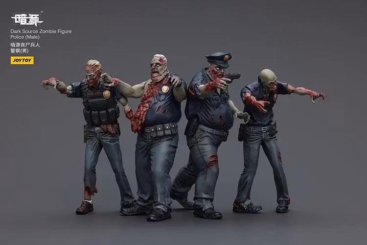 Dark Source Zombie Police (Male) 1/25 Scale Figure Set