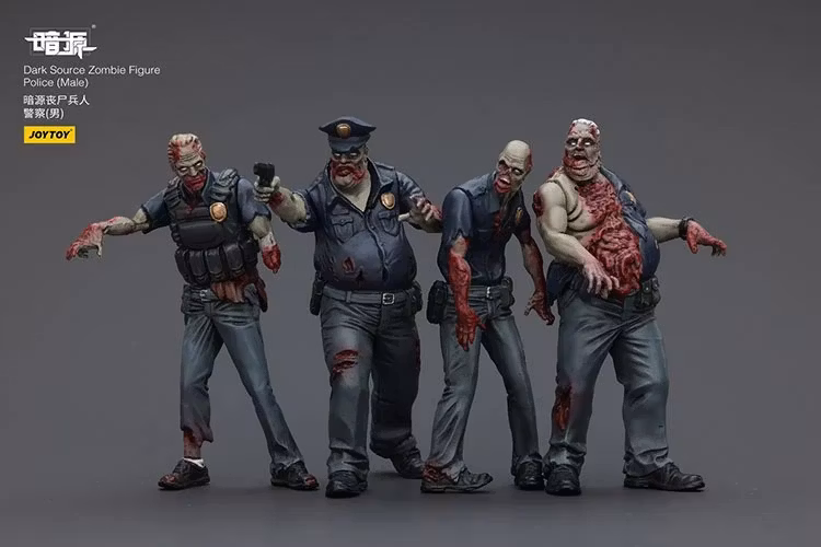 Dark Source Zombie Police (Male) 1/25 Scale Figure Set