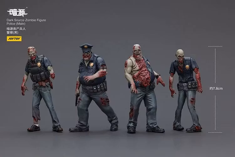 Dark Source Zombie Police (Male) 1/25 Scale Figure Set
