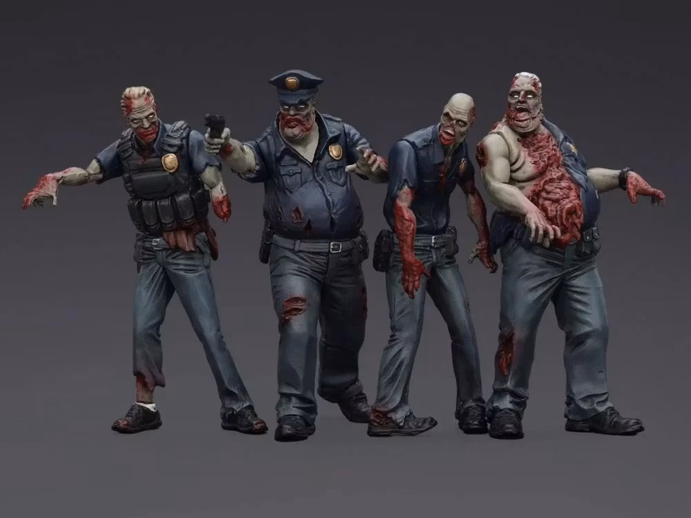 Dark Source Zombie Police (Male) 1/25 Scale Figure Set