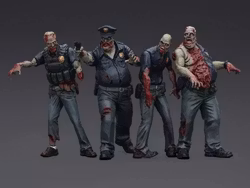 Dark Source Zombie Police (Male) 1/25 Scale Figure Set