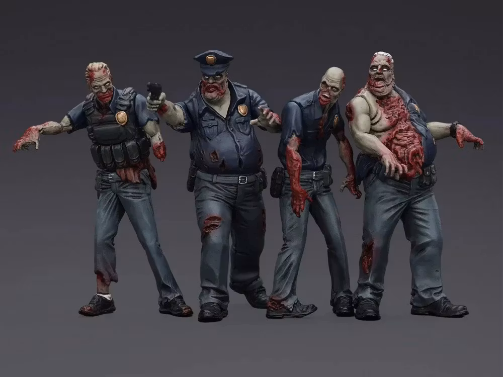 Dark Source Zombie Police (Male) 1/25 Scale Figure Set