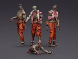 Dark Source Zombie Mechanic Team 1/25 Scale Figure Set