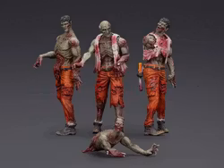 Dark Source Zombie Mechanic Team 1/25 Scale Figure Set