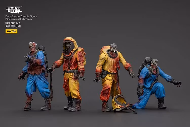 Dark Source Zombie Biochemical Lab Team 1/25 Scale Figure Set
