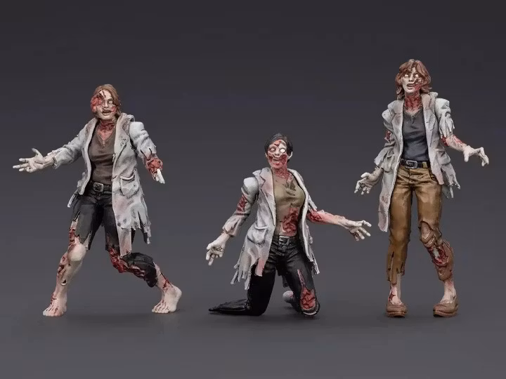 Dark Source Zombie Scientists (Female) 1/25 Scale Figure Set