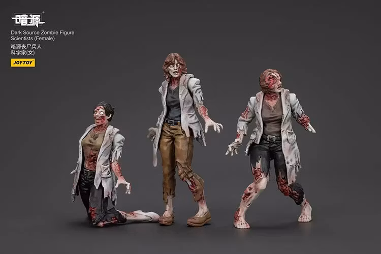 Dark Source Zombie Scientists (Female) 1/25 Scale Figure Set