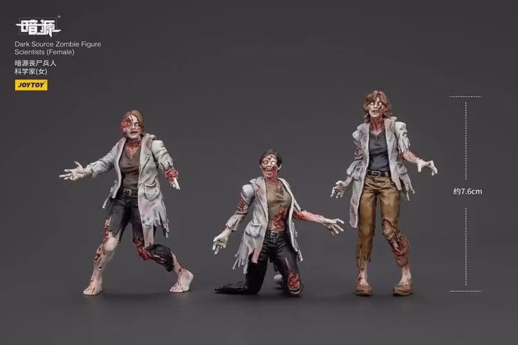 Dark Source Zombie Scientists (Female) 1/25 Scale Figure Set