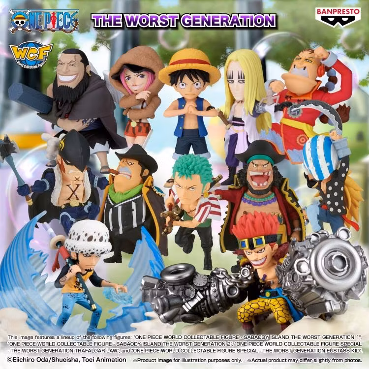 One Piece World Collectable Figure Sabaody Island The Worst Generation 2 Set of 6 Figures