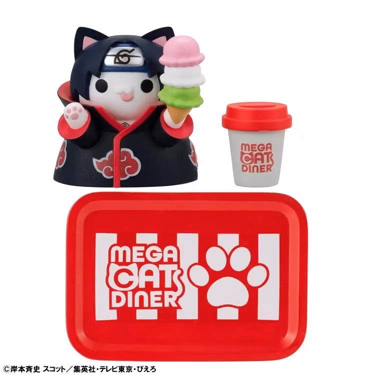 Naruto Nyaruto! Mega Cat Project Mega Cat Diner Box of 6 Random Figures