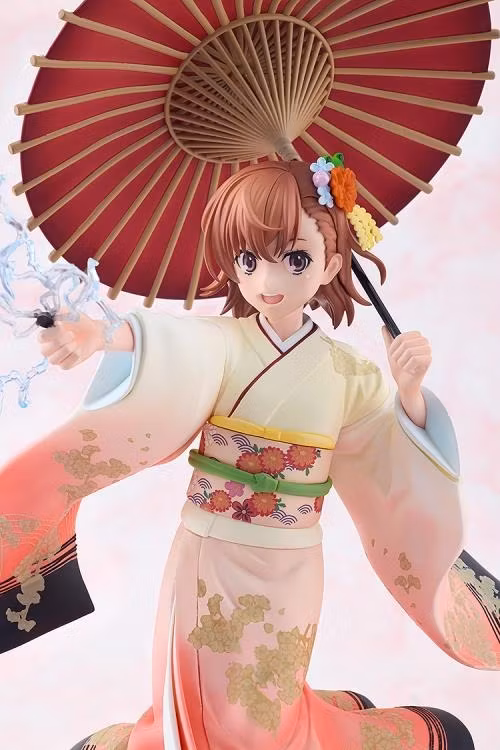 A Certain Scientific Railgun T KD Colle Mikoto Misaka (Furisode Kimono Ver.) 1/7 Scale Figure