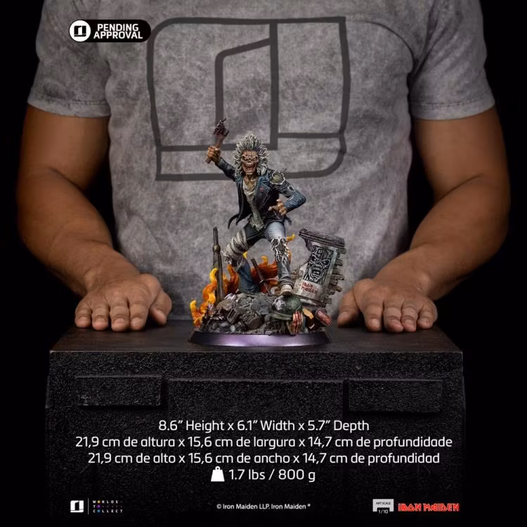 Iron Maiden Eddie (50th Anniversary) 1/10 Art Scale Statue