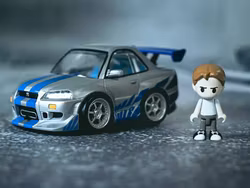 Fast & Furious Q Village QV-02 Nissan Skyline GT-R (R34) Model Kit Set